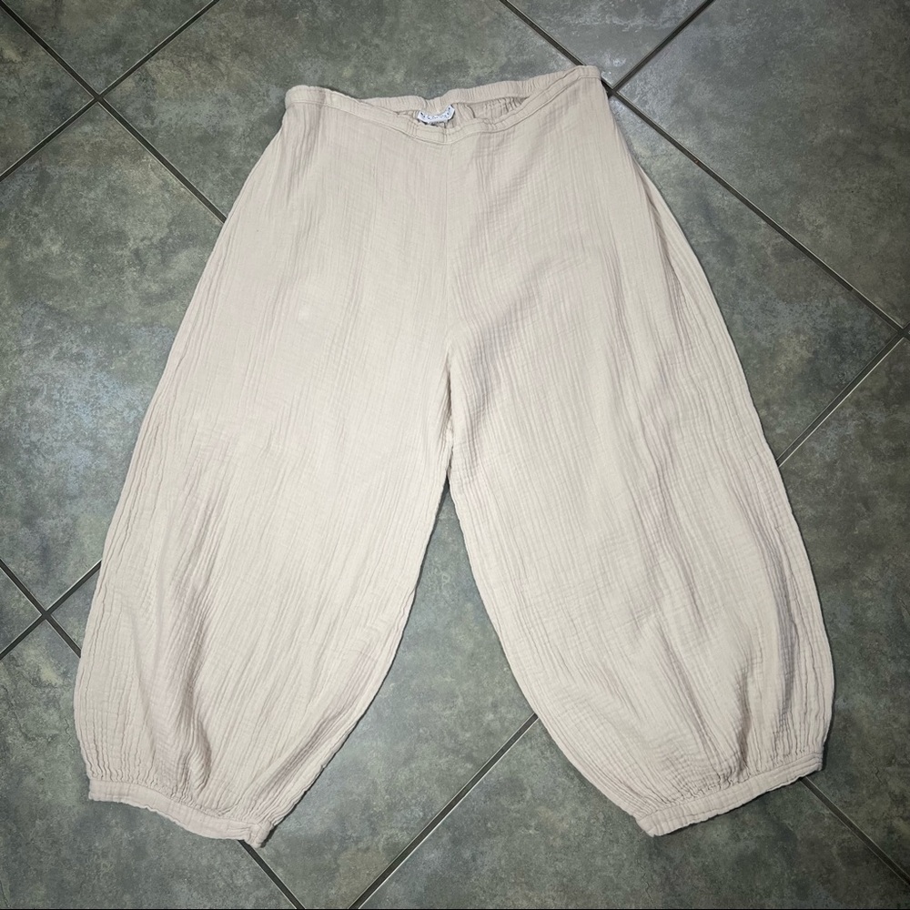 Bryn Walker Cotton High Rise Balloon Cropped Pants